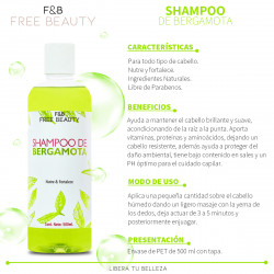Shampoo Bergamota Free Beauty