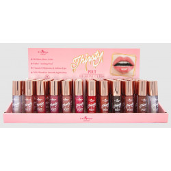 Display con 72 Thirsty Pout Hi-Shine Gloss Italia Deluxe