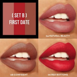 Sexy Trio Satin Lipstick Sets First Date Italia Deluxe