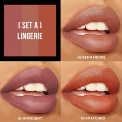 Sexy Trio Satin Lipstick Sets Lingerie Italia Deluxe