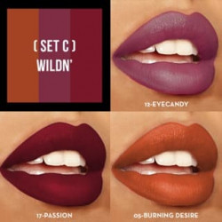 Sexy Trio Satin Lipstick Sets Wildn Italia Deluxe
