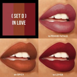 Sexy Trio Satin Lipstick Sets In Love Italia Deluxe
