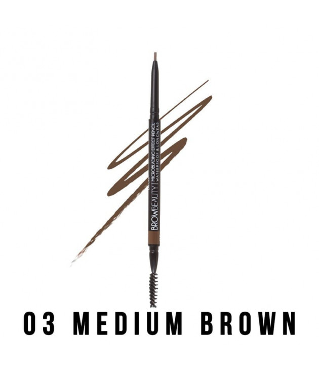 BrowBeauty Microblading Effect Eyebrow Pencil 803 Medium Brown Italia Deluxe