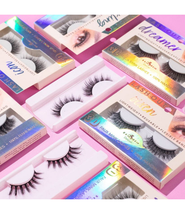 12 Pestañas Lash Out 3D Faux Mink Lashes Italia Deluxe