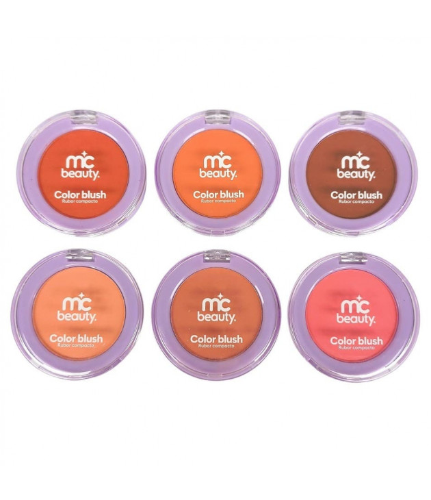 Gama de 6 Rubor compacto Color Blush MC Beauty