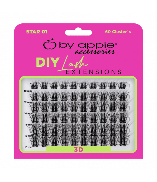 Pestañas DIY Extensions 3D 01 Star by apple