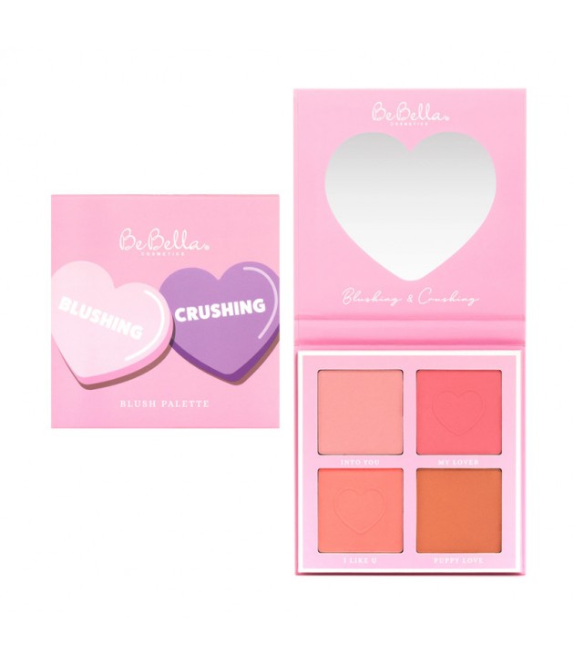 Paleta de rubor Blushing & Crushing Sweet Valentines BeBella